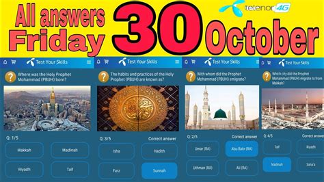 Telenor Questions Today 30 October My Telenor Test Your Skills Answers