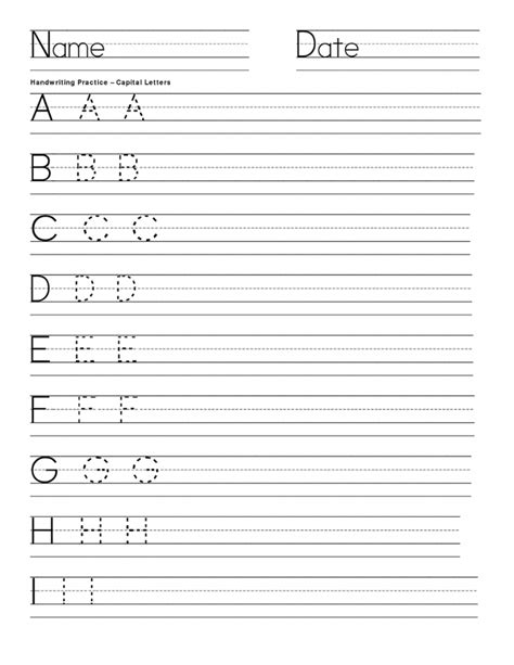 Abc Writing Worksheets To Print Learning Printable