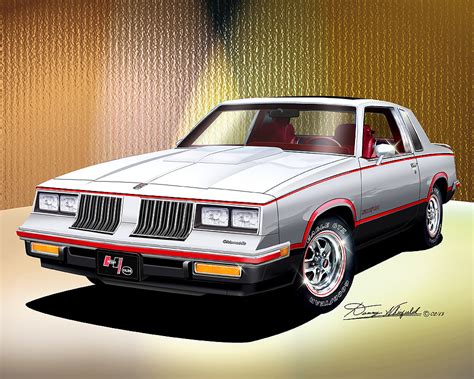 Oldsmobile Hurst Olds And442 Car Art Print Poster By Danny Whitfield