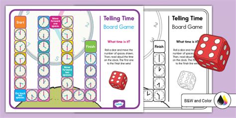 Telling Time Board Game Teacher Made Twinkl