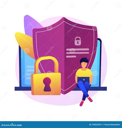 Data Privacy Abstract Concept Vector Illustration Stock Vector