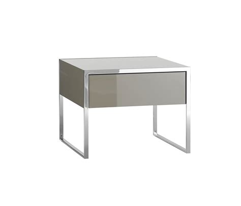 Topp hochglanz nachttisch in weiß & chrom mit zwei. Smart bedside table & designer furniture | Architonic