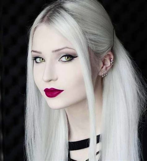 Pale Blonde Hair Petty Girl Anastasia Steam Girl Goth Beauty