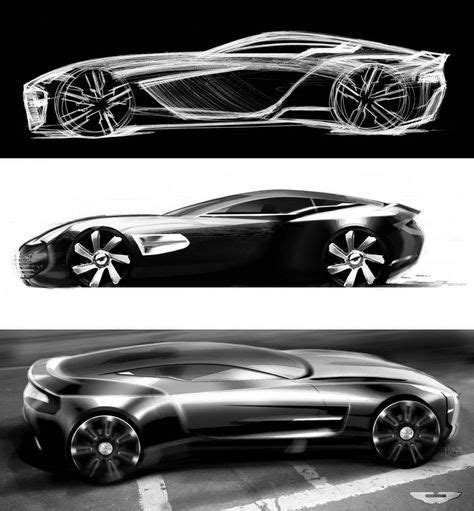 Aston Martin One 77 Official Design Sketches Design Sketch Concept