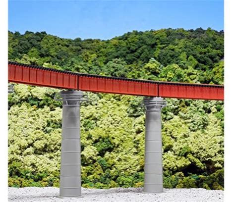 Kato 20 824 N Scale Unitrack Curved Bridge Set Red 19 481mm 60