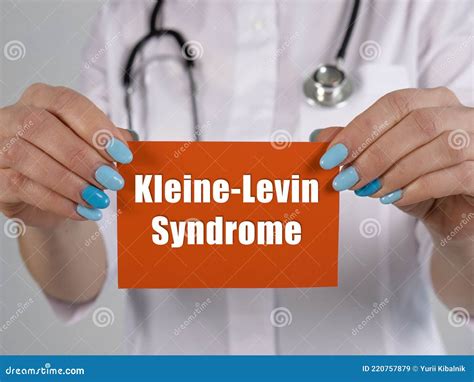 Medical Concept About Kleine Levin Syndrome With Sign On The Piece Of