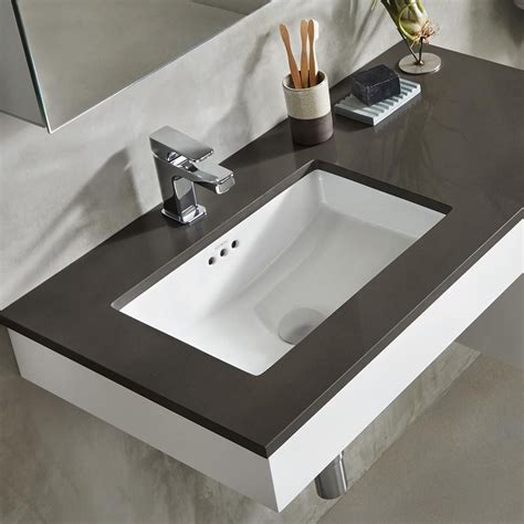 19 Essence Rectangular Ceramic Undermount Bathroom Sink Ronbow