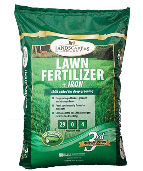 Leaving the grass clippings behind on the lawn when you which fertilizer should you use? TurfCare Slow-Release Lawn Fertilizer With Iron, 15 m, Bag, 15000 sq-ft | City Mill