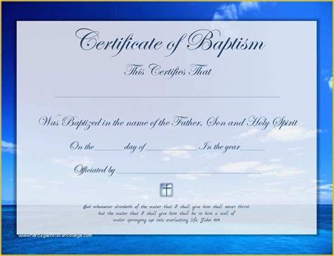 38 Free Editable Baptism Certificate Template Heritagechristiancollege