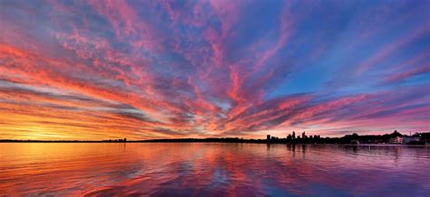 Fremantle Sunset Sunset Sunset Landscape Western Australia