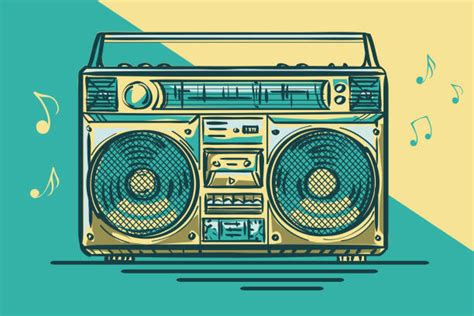 Boomboxes Background Illustrations Royalty Free Vector Graphics And Clip