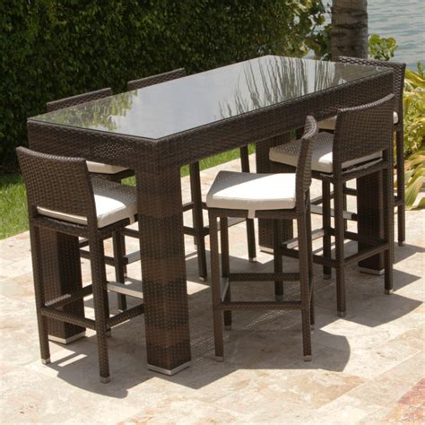 Bar Height Patio Table Set Home And Gardening