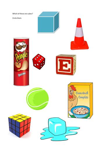 Identifying Real Life 3d Shapes Teaching Resources