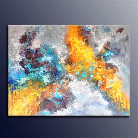 4.6 out of 5 stars. Original Abstract Painting, Modern Art, Horizontal Wall ...