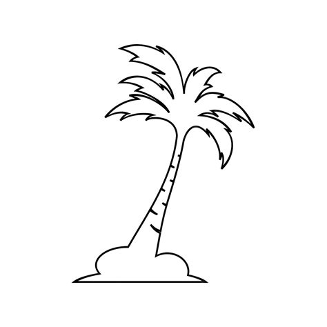 Gambar Ikon Logo Pohon Kelapa Sawit Clipart Pohon Kelapa Ikon Daun Images
