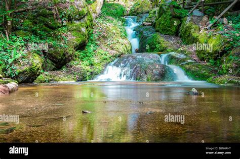 Waterfalls And Cascades In The Ysperklamm In Yspertal Lower Austria