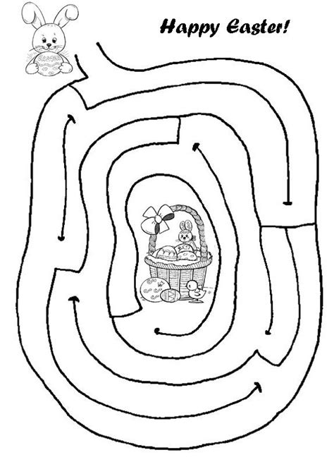 Printables Bunny Mazes For Kids Tedy Printable Activities