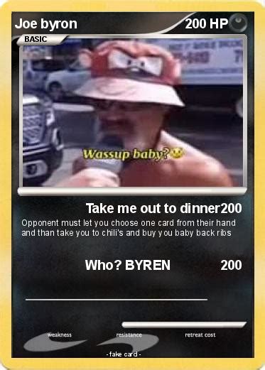 Pokémon Joe Byron Take Me Out To Dinner My Pokemon Card