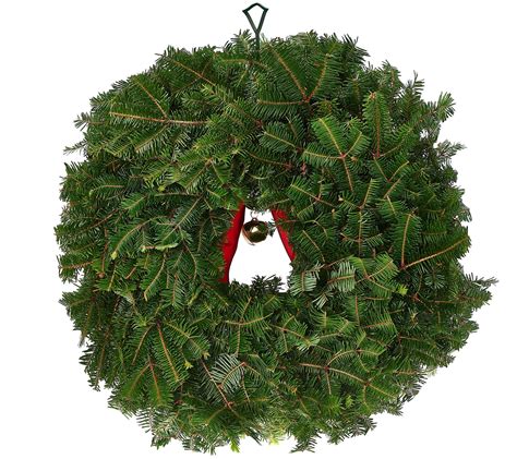 Del Week 1121 Fresh Balsam Jingle Bell Wreath By Valerie