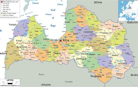 Maps Of Latvia Detailed Map Of Latvia In English Tourist Map Of