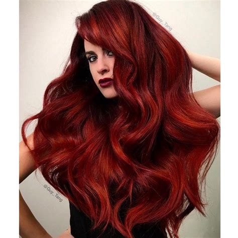 Colorist tracey cunningham on how to stay a blonde, brunette, or redhead. Dark, Fiery Red - Behindthechair.com | Hair styles, Red ...