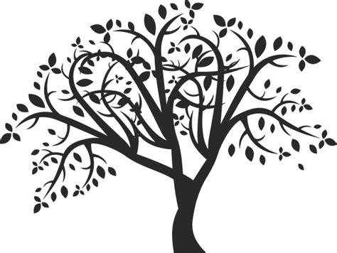 Download Stylized Tree Silhouette Graphic