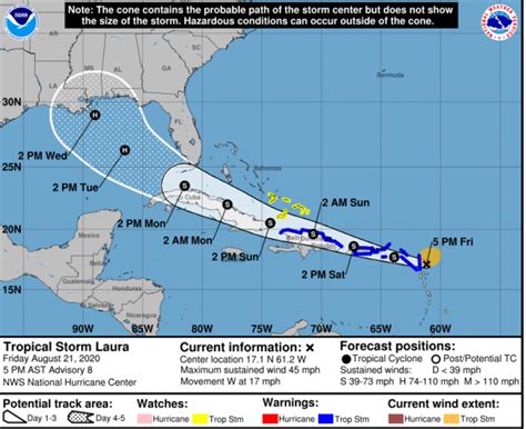 Alert 12 On Tropical Storm Laura Issued By The Bahamas Department Of
