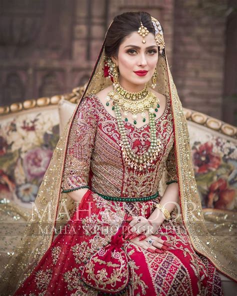 Beautiful Actress Ayeza Khans Latest Bridal Photo Shoot Reviewitpk