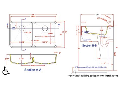 Most kitchens make heavy use of cabinets in one of two widths: Ada Kitchen Sink Base Cabinet Requirements | Dandk Organizer