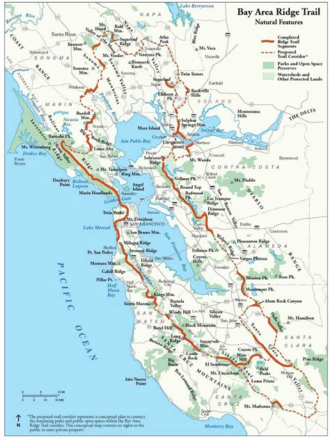 Bay Area Ridge Trail Map Maping Resources