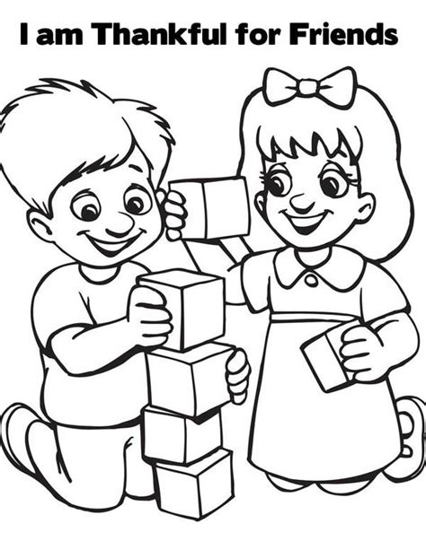 If you feel thus, i'l t teach you several image again down below I Am Thankful For Friends On Friendship Day Coloring Page ...