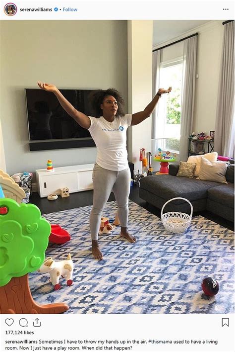 Serena williams's husband alexis ohanian and their daughter alexis olympia watch her in action at the fed cup earlier this month. Serena Williams is surrendering her living room to her daughter | Daily Mail Online