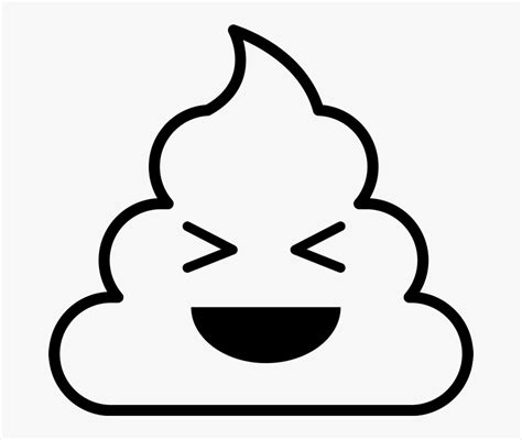 Clip Art Poop Emoji Outline Hd Png Download Transparent Png Image