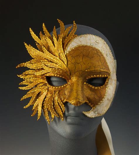 The sunlit terrain shown here is on the moon's leading hemisphere, on the side of rhea that always faces toward saturn. Sun & Moon Half Mask by TheArtOfTheMask on Etsy | Маски