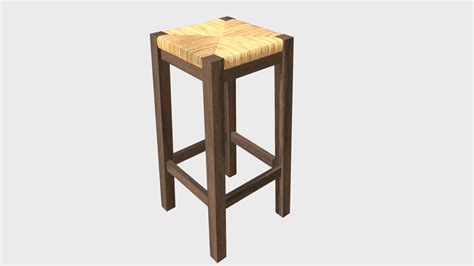Wooden Stool 2 Buy Royalty Free 3d Model By Francescomilanese