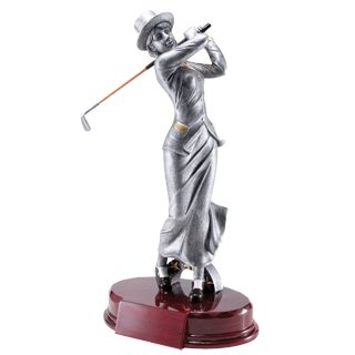 Womens Vintage Golf Silverline Trophy - 10