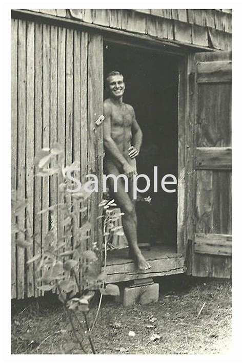 vintage 1940 s photo reprint handsome muscular nude etsy