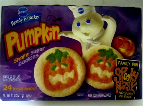 Pillsbury cookies are probably the easiest pre made dough packages sold to paste out some cookies on a pan! The Holidaze: Pillsbury Halloween Cookies