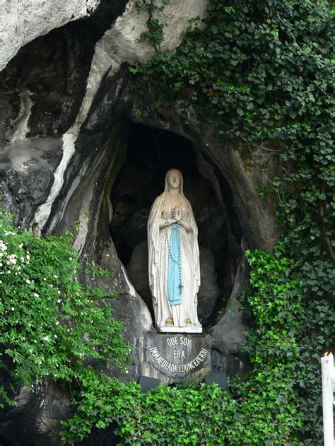 Grotto Where Our Lady Appeared At Lourdes From A Wonderful 1904
