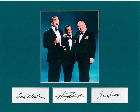Frank Sinatra Sammy Davis Jr And Dean Martin 8 X 10 Custom