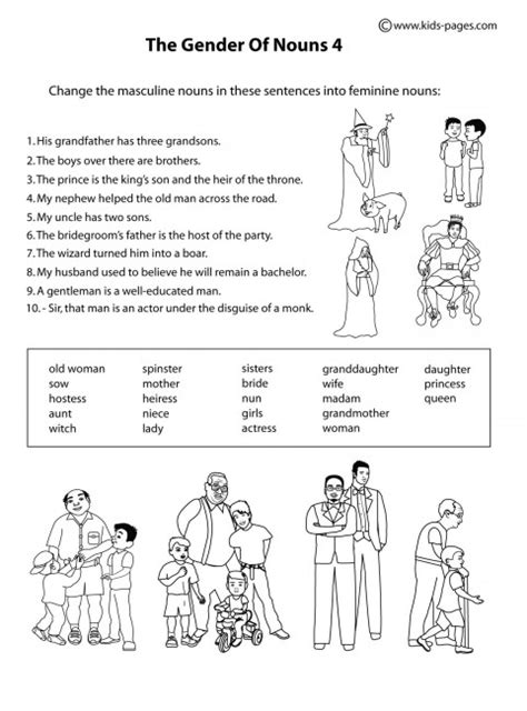 People Gender 2 B And W Worksheet