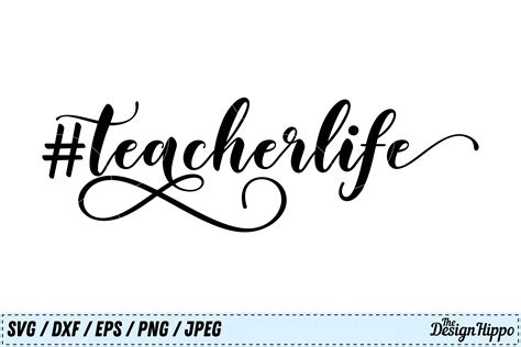 Teacher Life Gráfico Por Thedesignhippo · Creative Fabrica