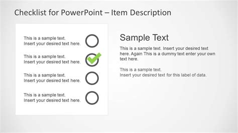 Checklist Layout Design For Powerpoint With Creative Check List