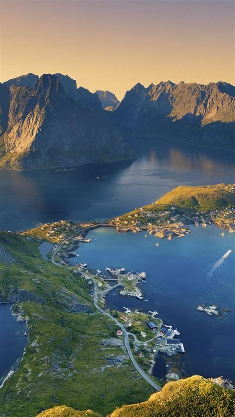 Lofoten Island From Norway Landscape Wallpaper Wallpaper Download