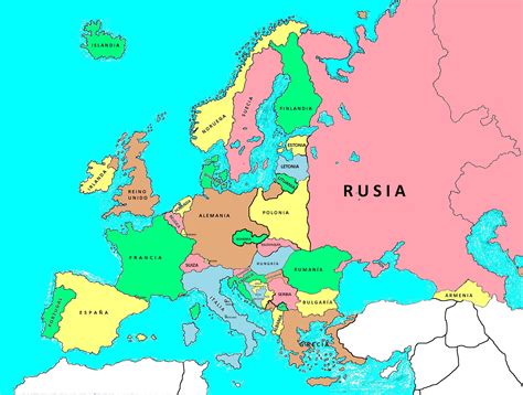 Europa Paises Mapa Interactivo