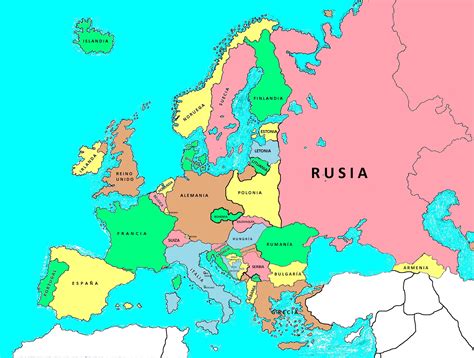 Mapa De Europa Con Division Politica Y Nombres Y Capitales Imagui Images