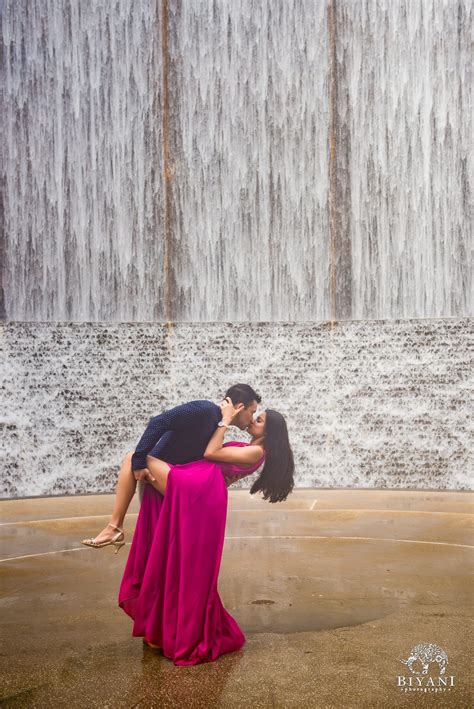 Houston Waterwall Engagement Photos Indian Wedding Photo And Cinema