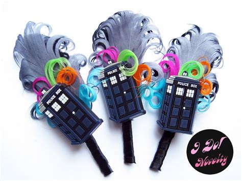 Doctor Who Tardis Boutonniere Groom Prom Corsage Lapel Pin
