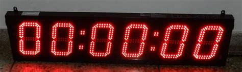 If your measurement is in hours and minutes, just deal with the minutes. LED Stopwatch Clock (6 digit) - Sports timing equipment