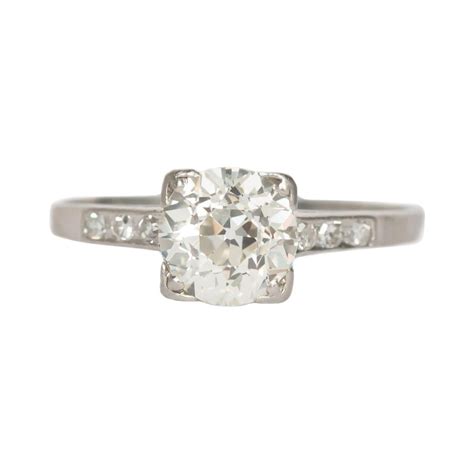 125 Carat Diamond Platinum Engagement Ring For Sale At 1stdibs 125